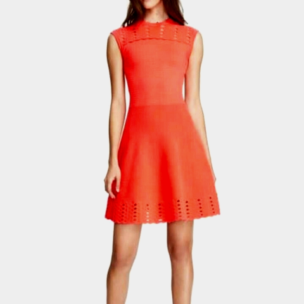 Ted Baker Zaralie stretchy red dress size 0